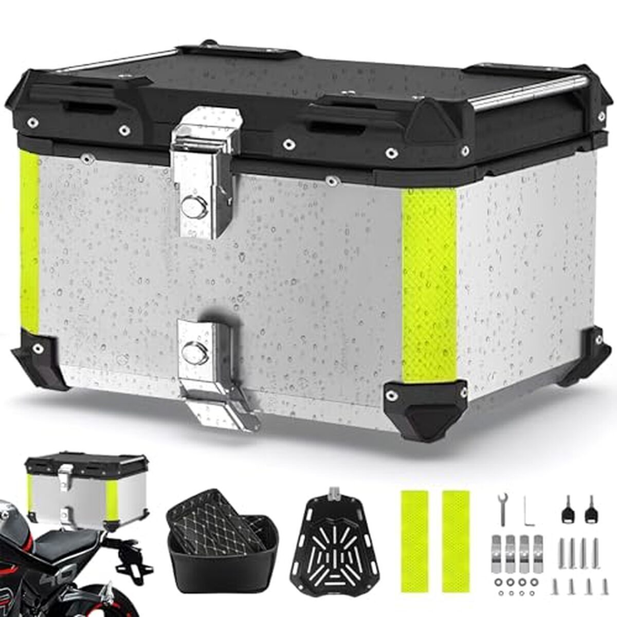 Test : topcase aluminium 80L, étanche et antivol