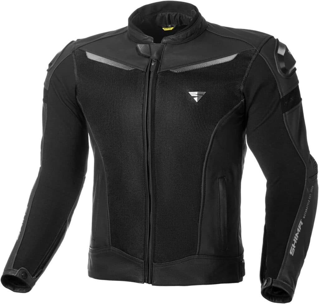 Test : veste de moto Shima Piston en cuir et maille