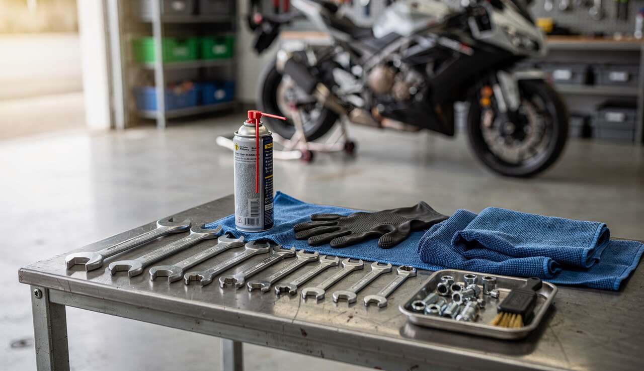 Mat&eacute;riel n&eacute;cessaire pour graisser votre cha&icirc;ne