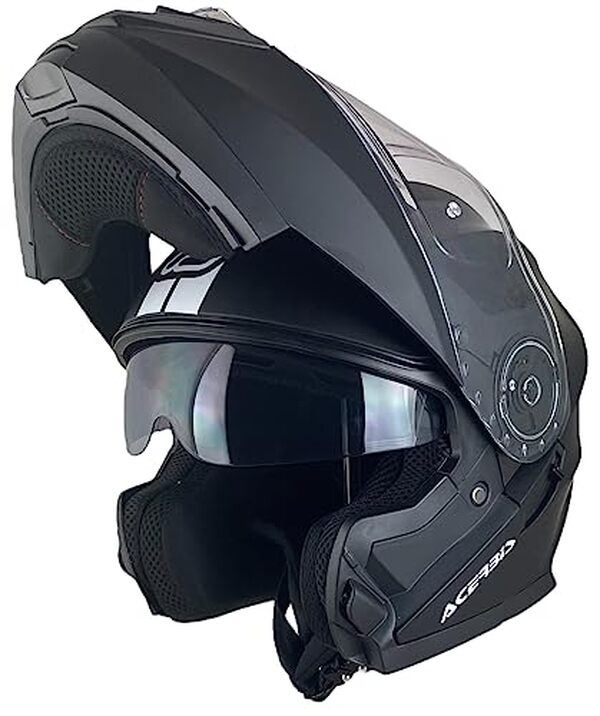 Avis détaillé sur le casque modulaire Acerbis Serel 22.06 noir mat taille L : sécurité, confort et style pour motards exigeants