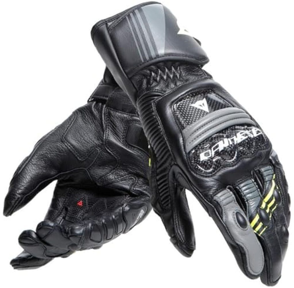 Test des gants de moto Dainese Druid 4 (noir/gris/jaune, l)