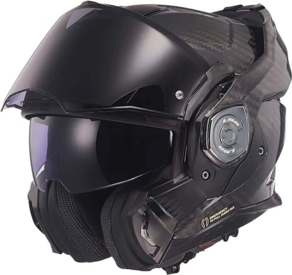 Test du casque LS2 modulable Moto ADVANT X Carbon Gloss Carbon, l