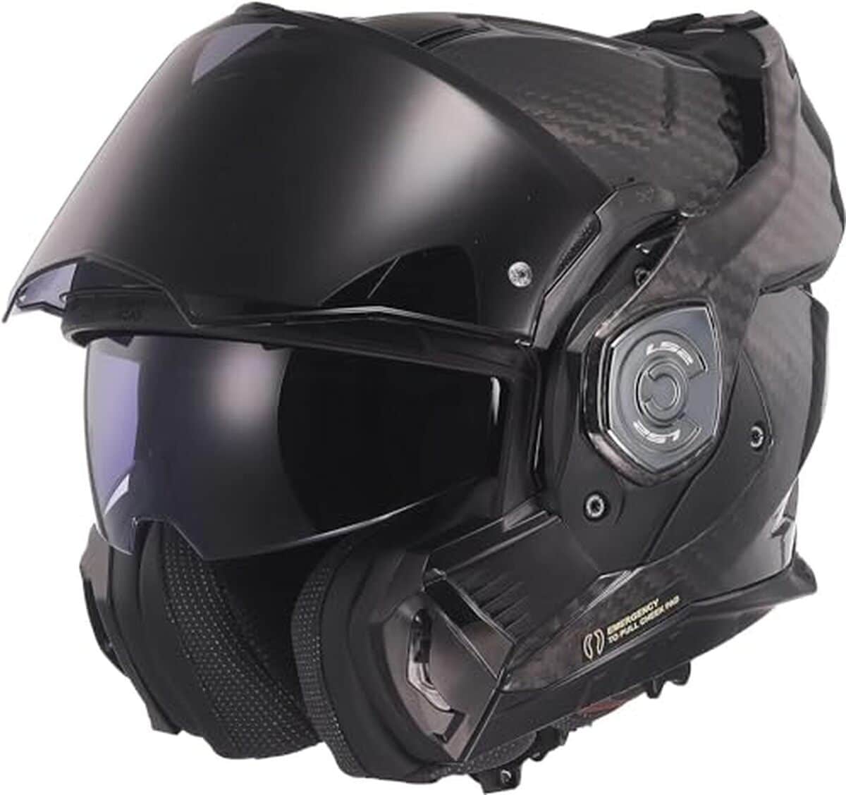 Test du casque LS2 modulable Moto ADVANT X Carbon Gloss Carbon, l