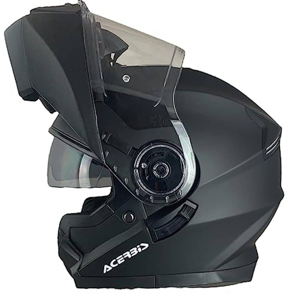 Test du casque modulaire Acerbis Serel 22.06 noir mat taille L