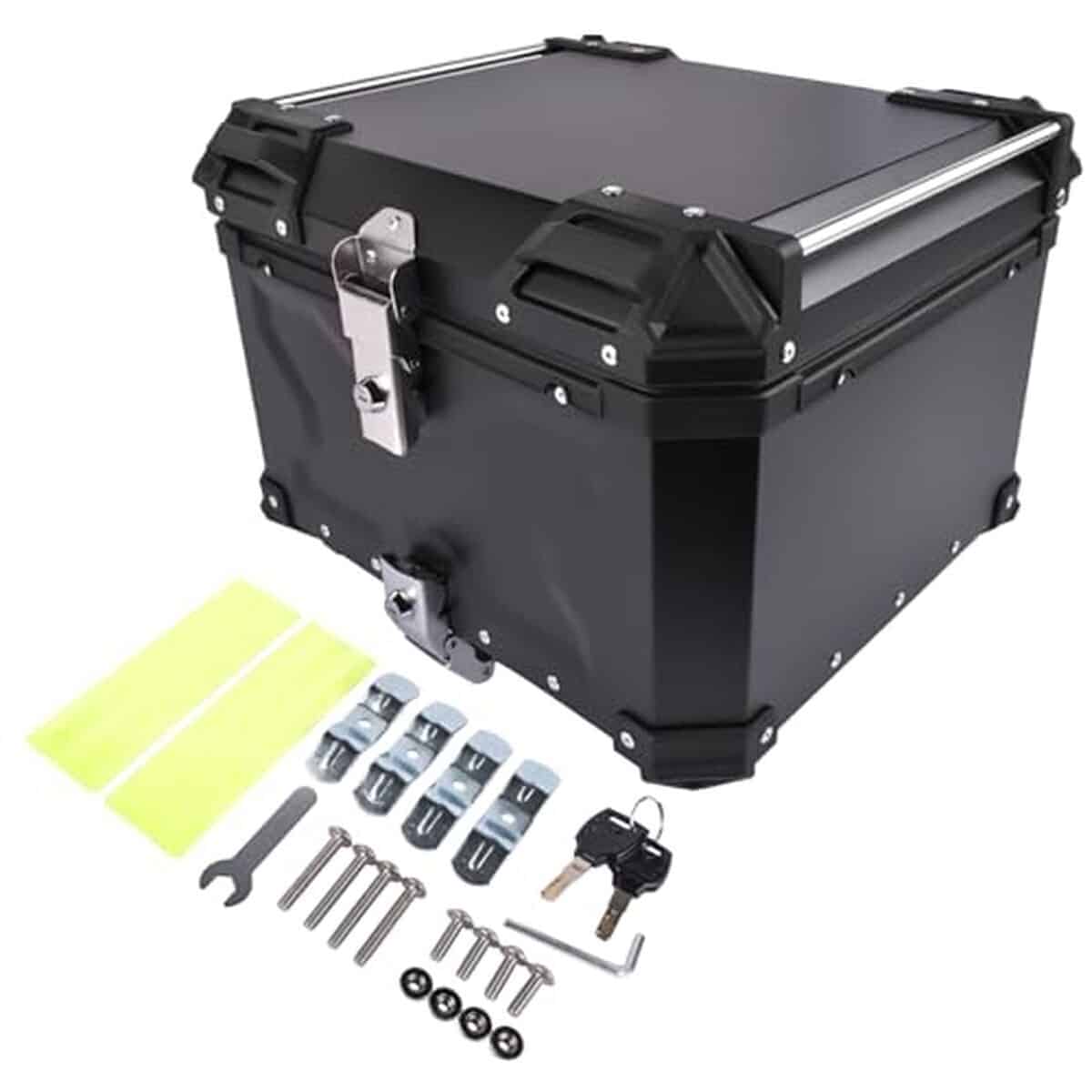 Test : top case moto Bisenya 55L étanche avec serrure