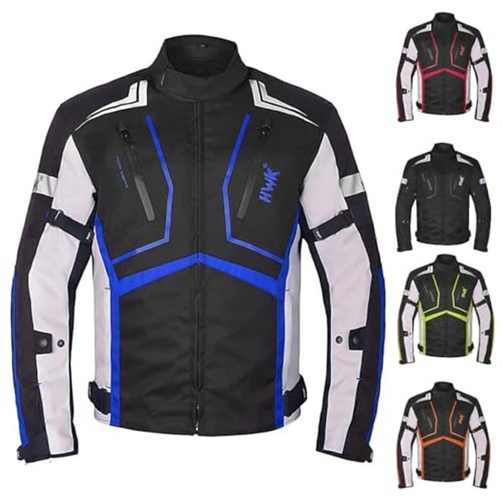 Test : veste de moto HWK Scorpion bleu L