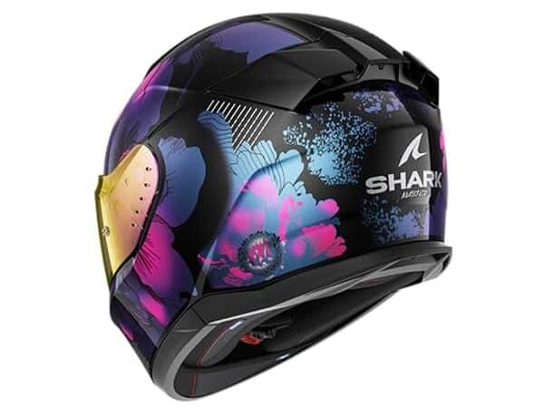 Découvrez notre avis sur le casque intégral Shark D-Skwal 3 Mayfer noir/violet : un mariage réussi entre sécurité, confort et design élégant pour les motards exigeants
