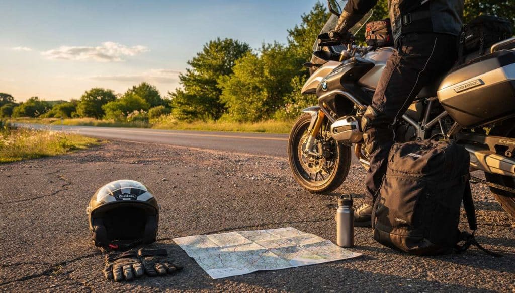 Que mettre dans ses affaires pour un road trip à moto en été ?