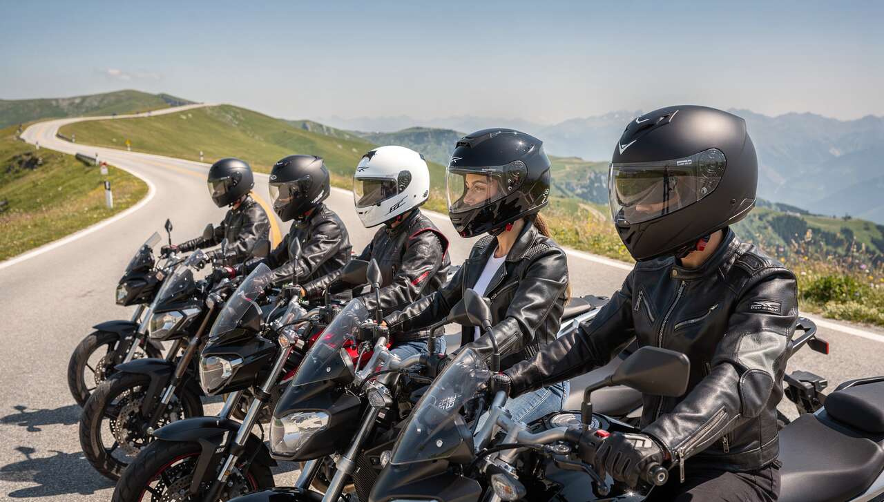 Types de visières pour casque moto