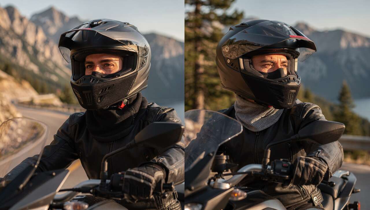 Cagoule moto et saisons : quel modèle choisir