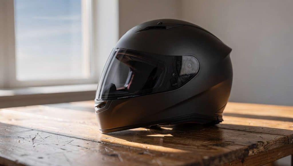 Visière teintée sur un casque moto : légale ou interdite ?