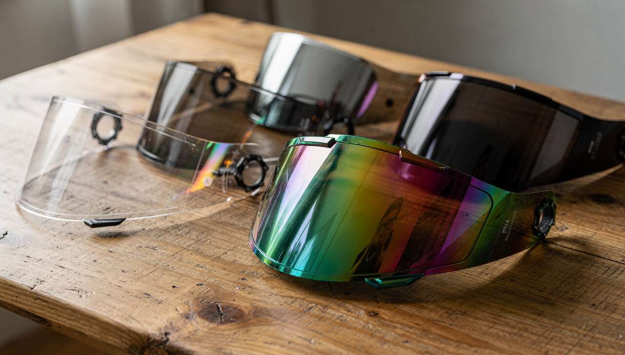Les types de visières pour casque moto