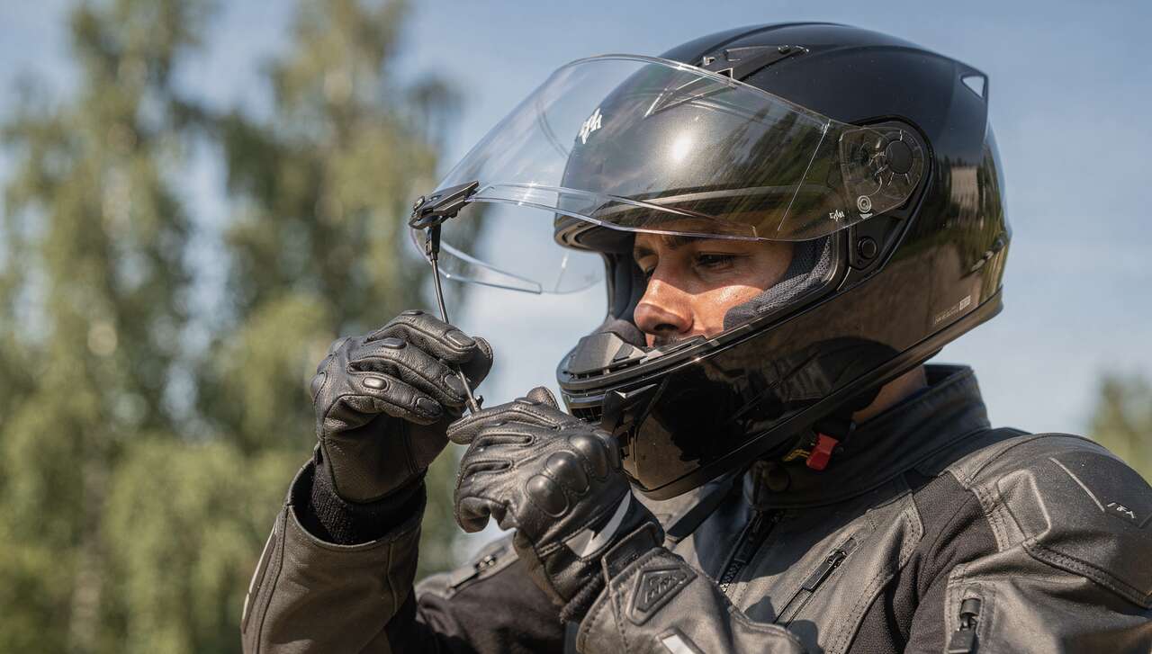 Comment installer un essuie-glace sur son casque moto ?