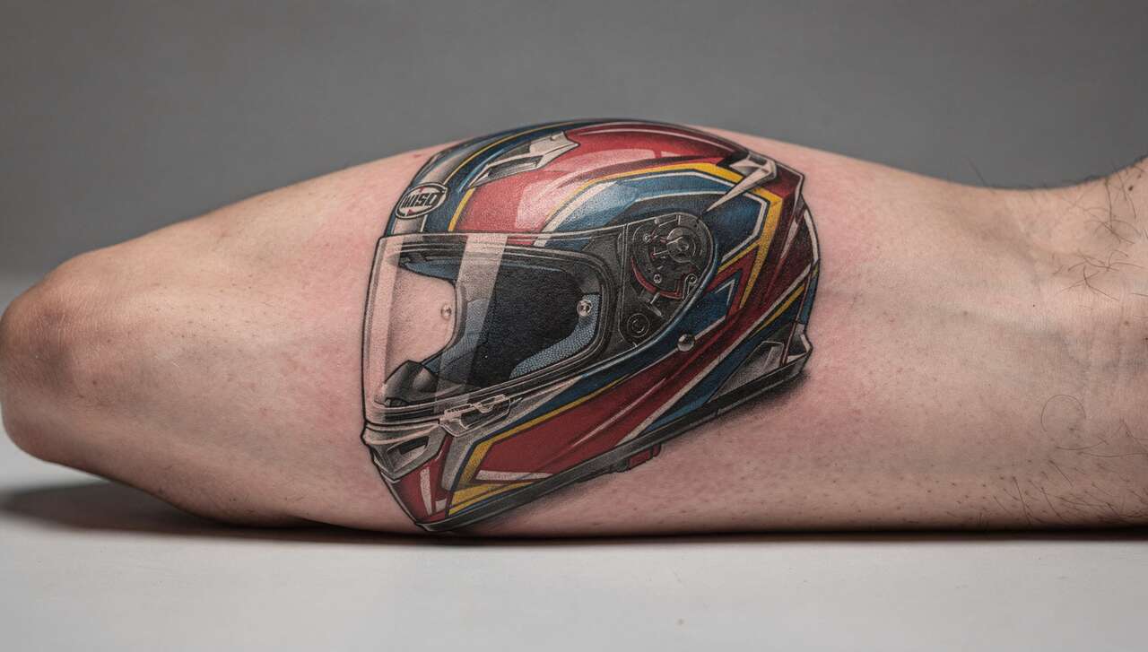 Les emplacements idéaux pour un tatouage casque moto