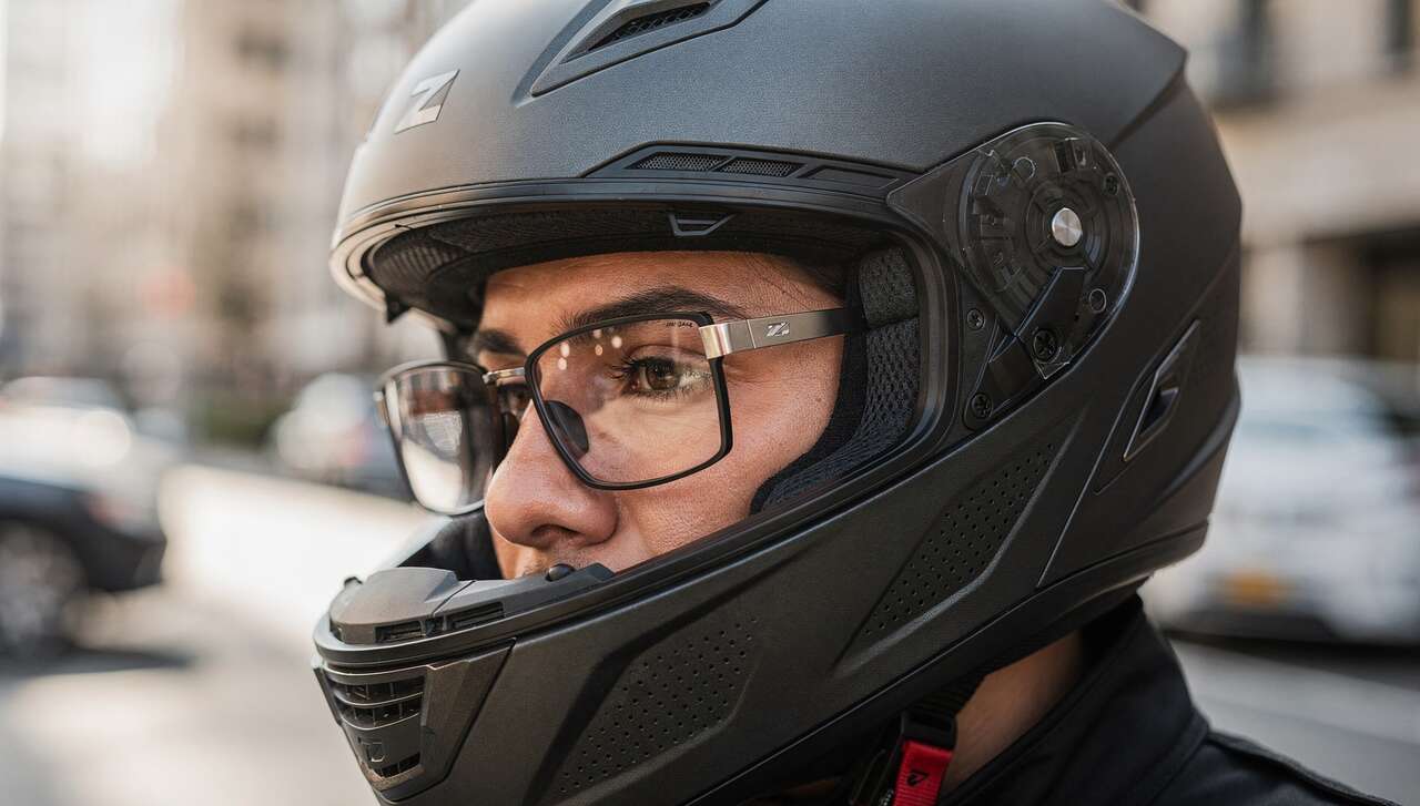 Comprendre les défis du port de lunettes sous un casque moto