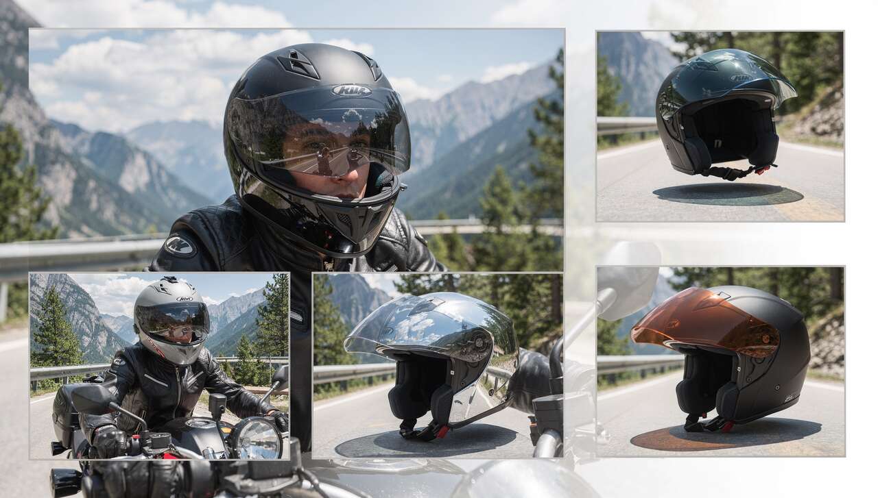 Les différents types de visières pour casque moto