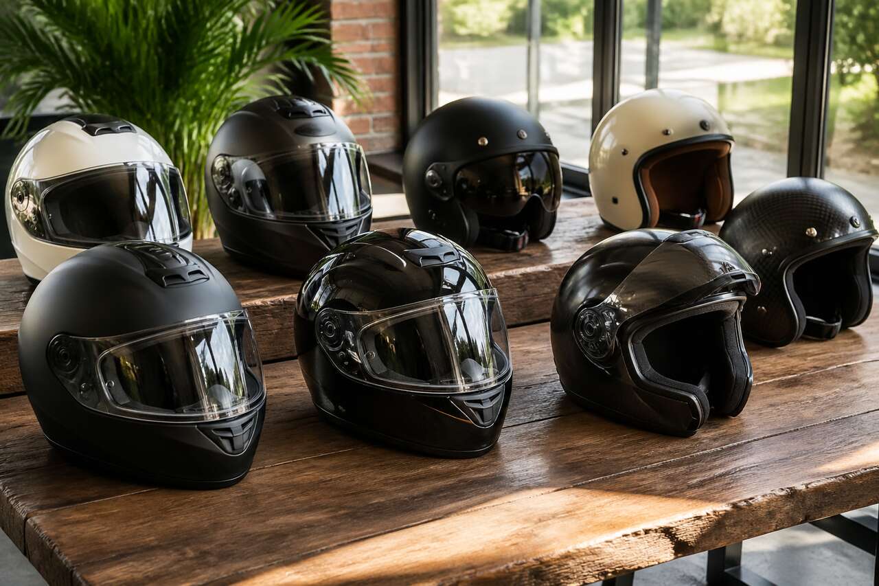 Les différents types de casques moto disponibles