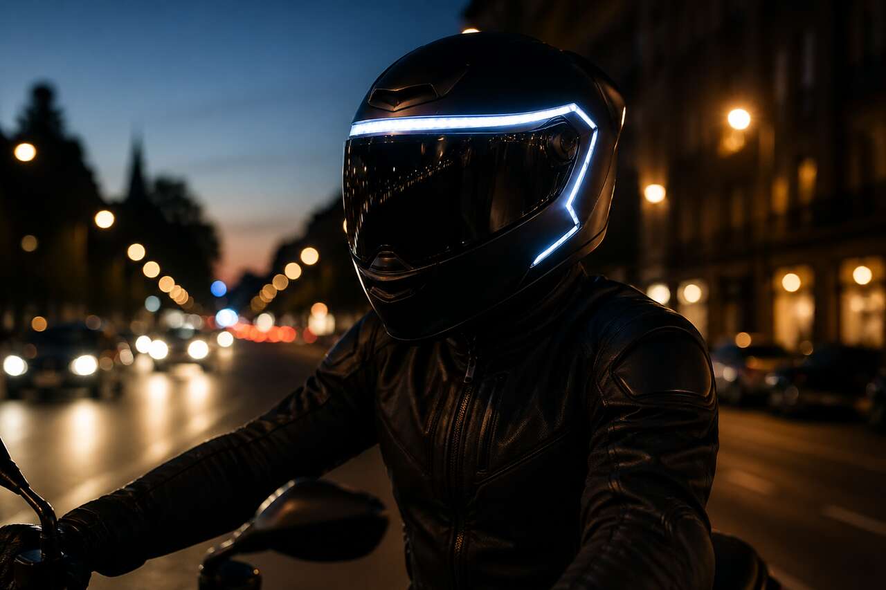Casque moto led : boostez votre visibilité et sécurité sur la route