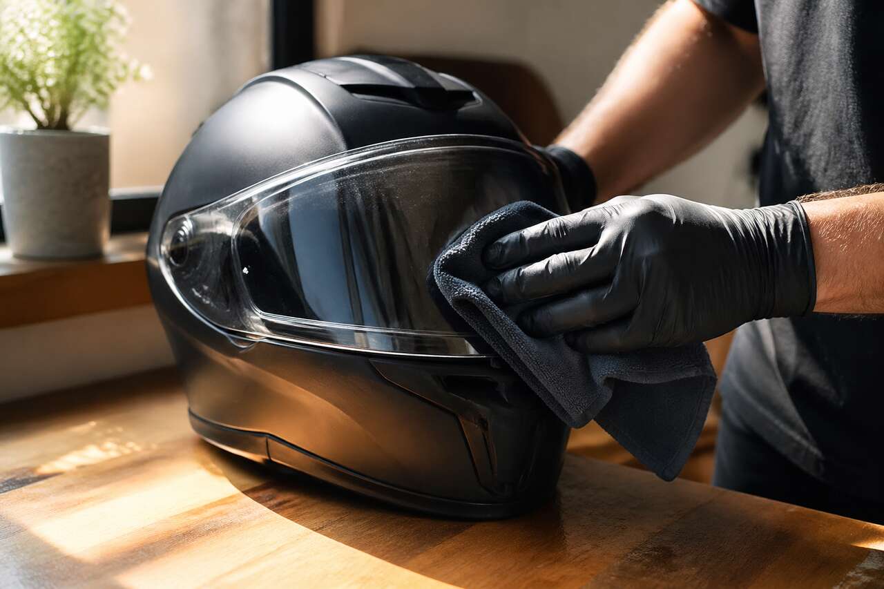 Prendre soin de la visière avec précaution