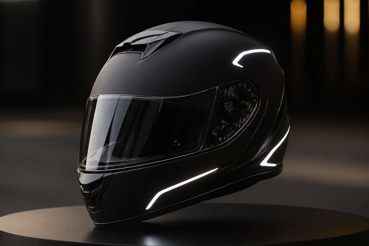 Importance des bandes réfléchissantes sur le casque moto