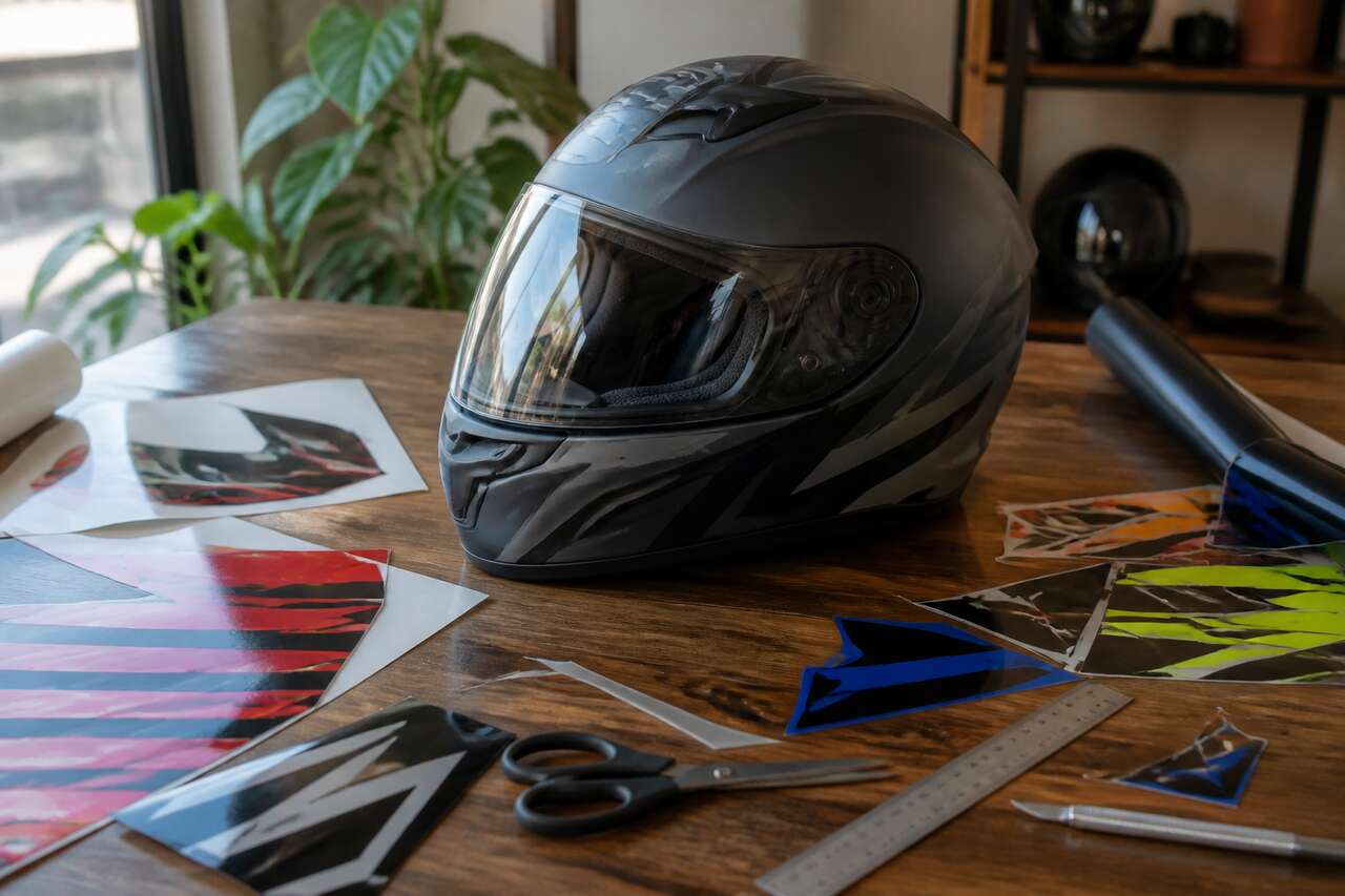 Qu’est-ce qu’un kit déco casque moto ?