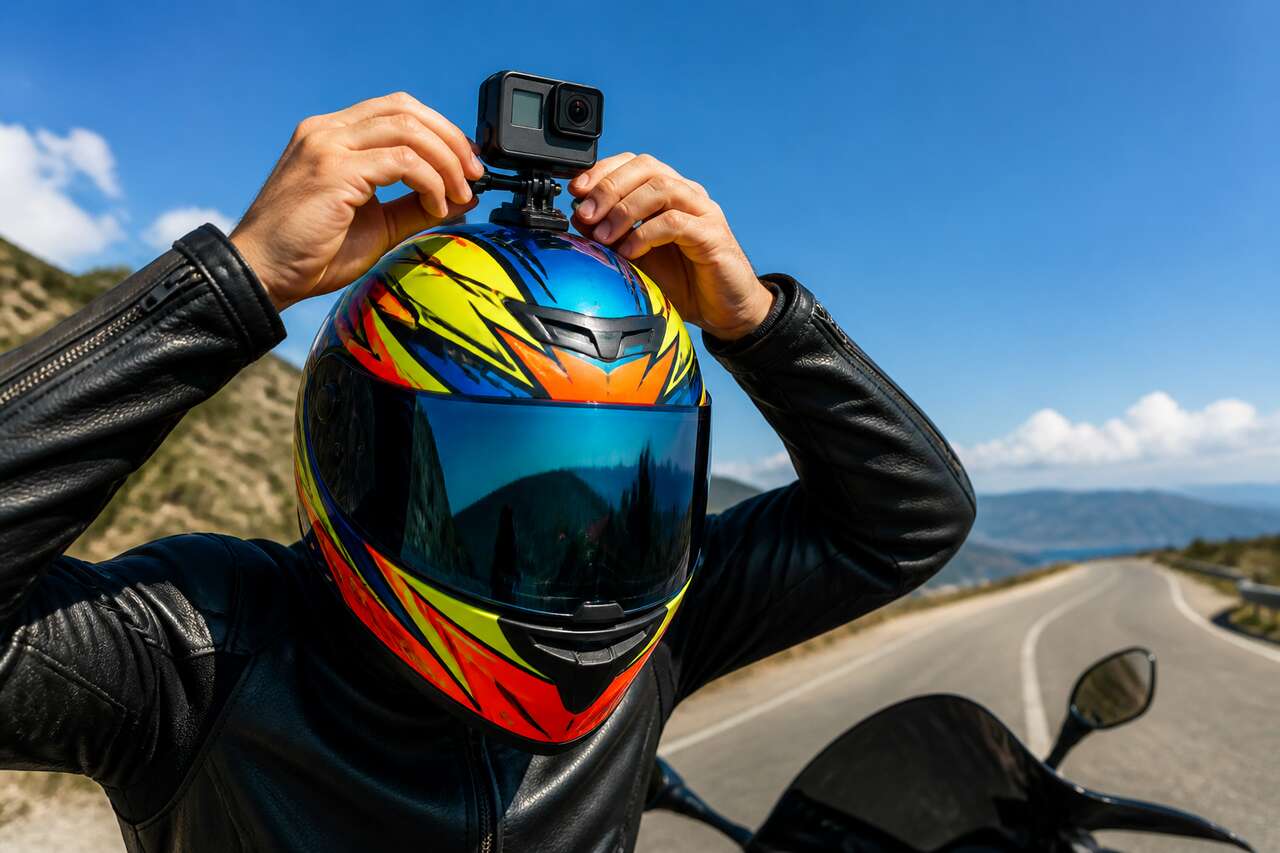 Fixation de la gopro sur un casque : étapes préliminaires