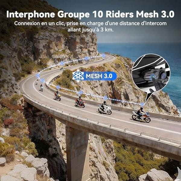 Découvrez notre test du XGP X10, l'intercom bluetooth moto pour 10 motards. Performances, autonomie, portée et prix : tout ce qu'il faut savoir avant d'acheter.