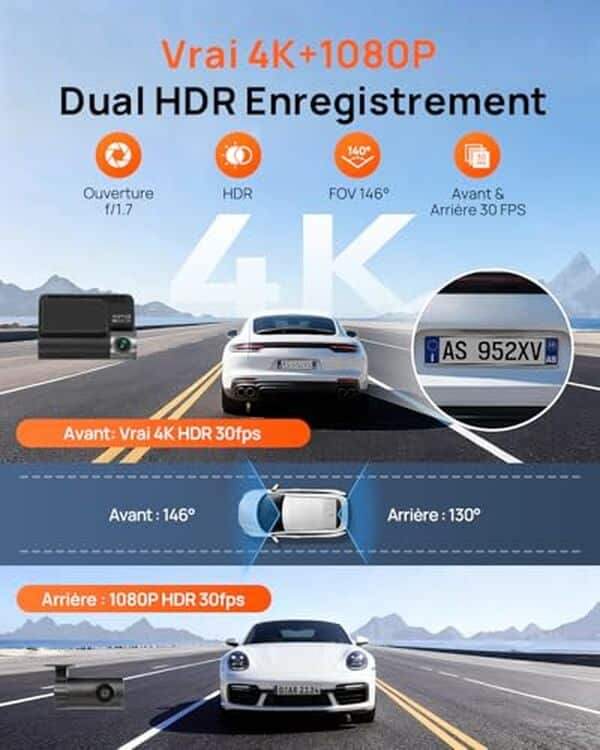 Découvrez notre test détaillé de la dashcam 70mai A810S avec ses performances 4K, sa vision nocturne HDR avancée et ses fonctionnalités premium pour sécuriser vos trajets.