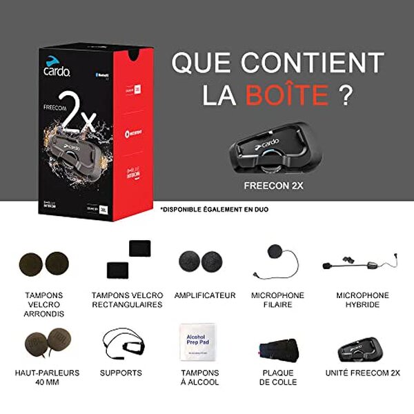 Découvrez notre test complet du système de communication Cardo FREECOM 2X pour casque moto : performances, portée, qualité audio et prix. 