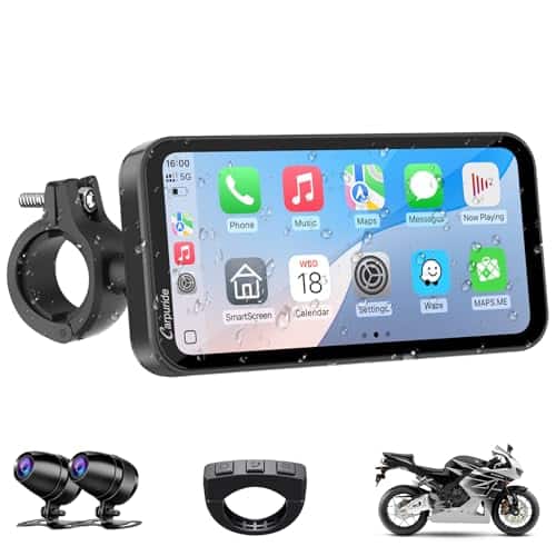 Test : écran Carpuride W603 CarPlay sans fil pour moto