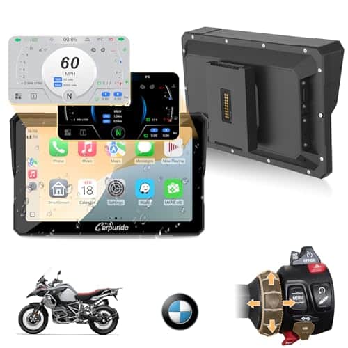 Test du Carpuride W702 : écran CarPlay sans fil pour moto