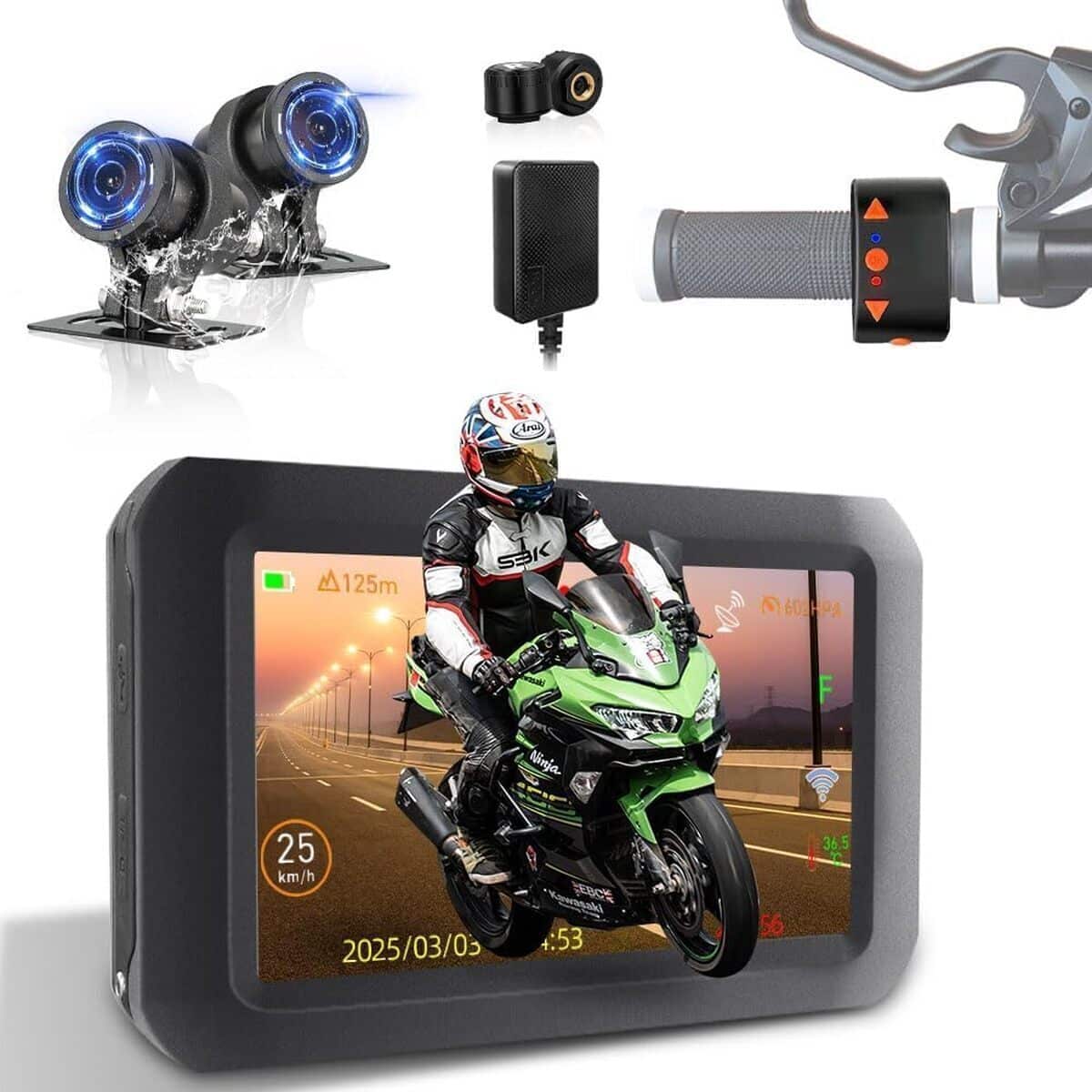 Test de la caméra VSYSTO pour moto : vision nocturne et GPS intégrés