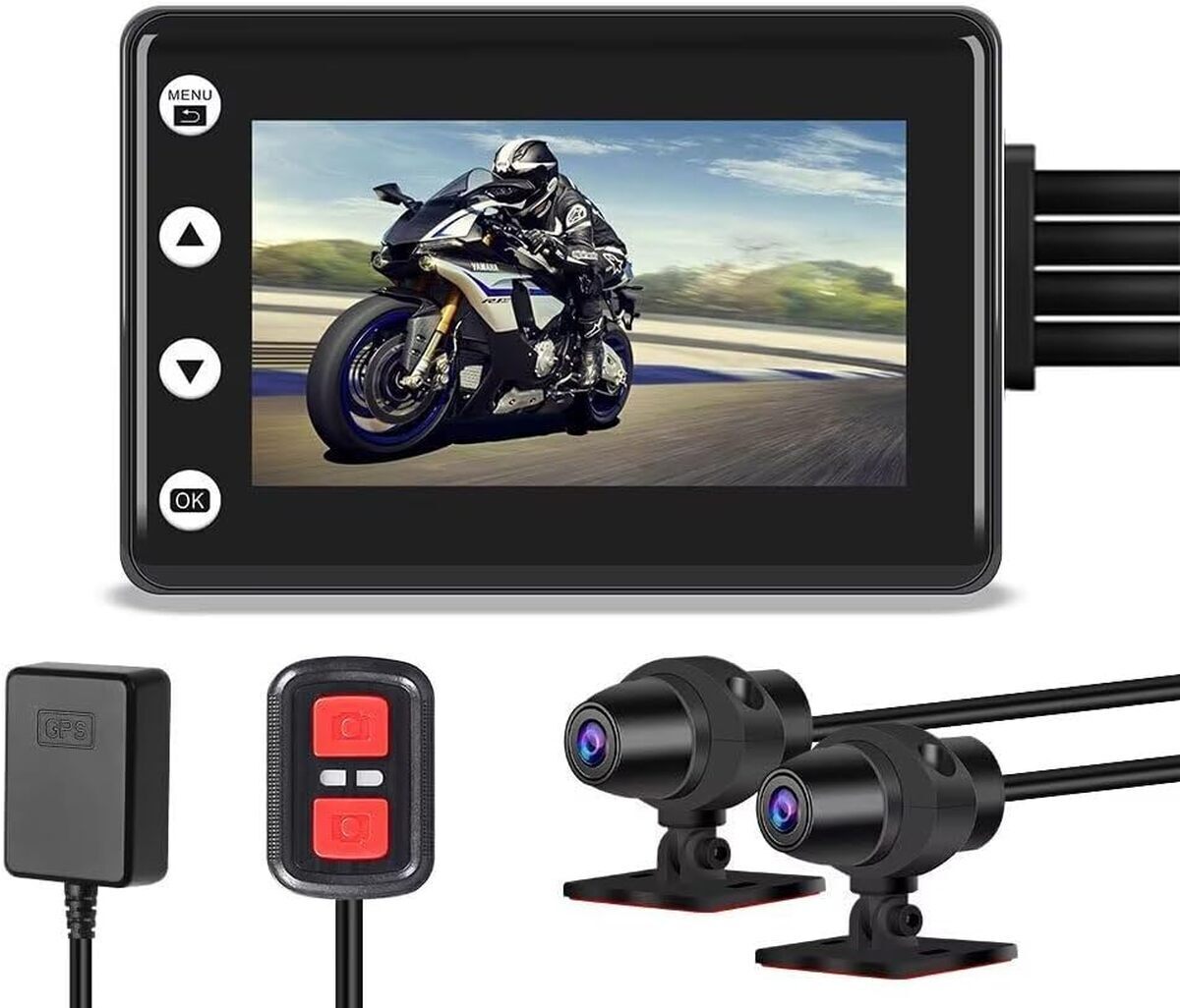 Test de la dashcam moto VSYSTO à double lentille 1080P