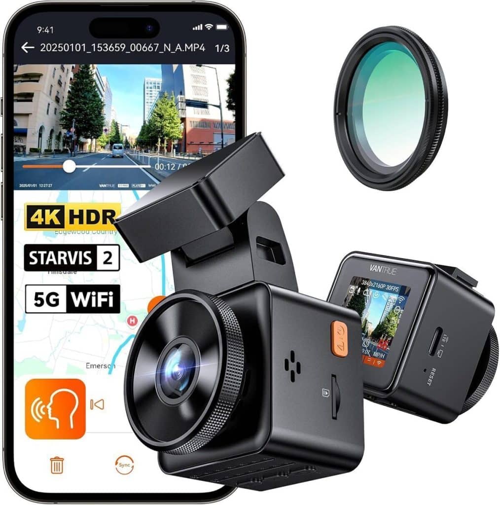 Test de la dashcam Vantrue E1 Pro 4K HDR : performance et discrétion