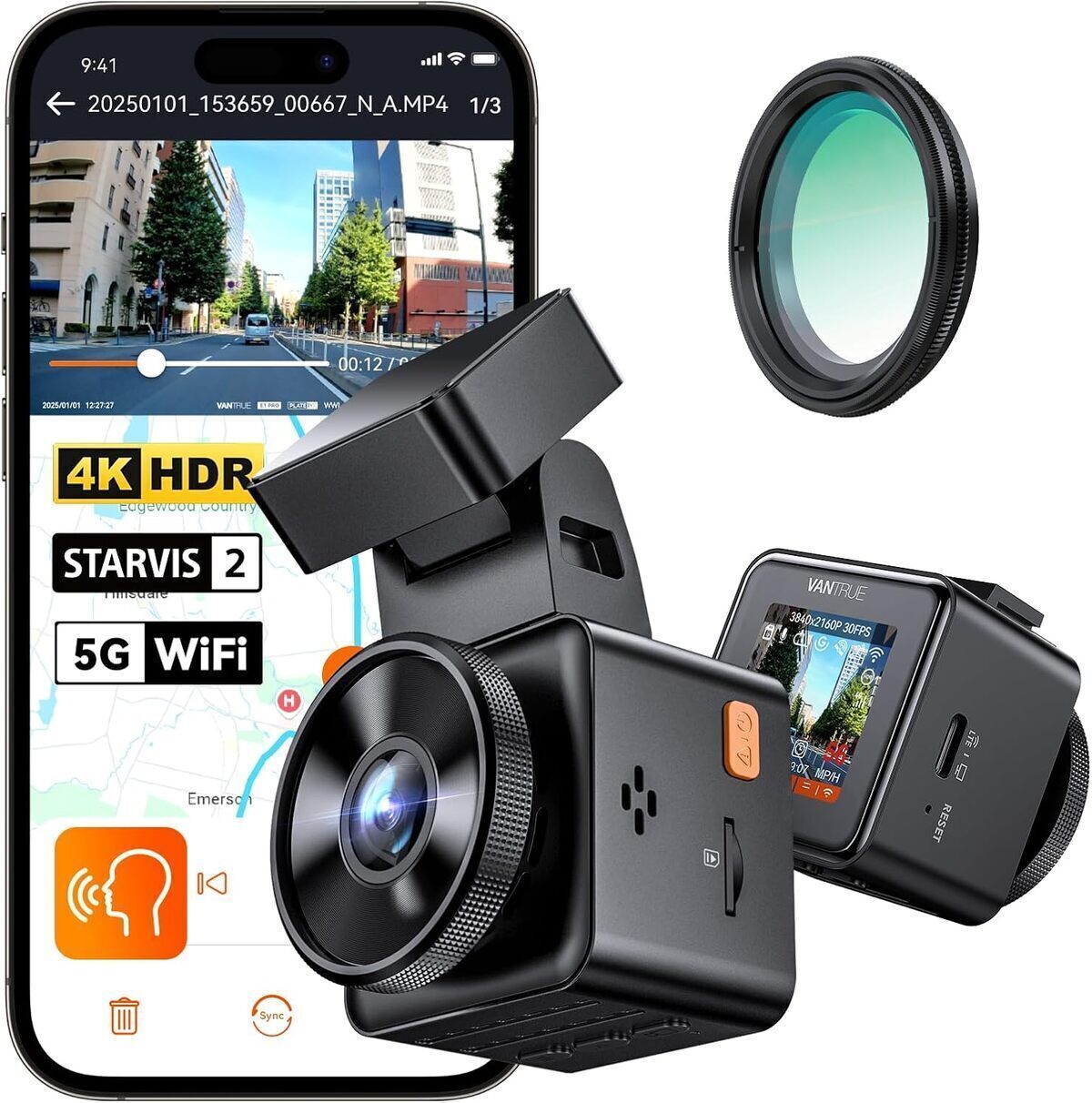 Test de la dashcam Vantrue E1 Pro 4K HDR : performance et discrétion