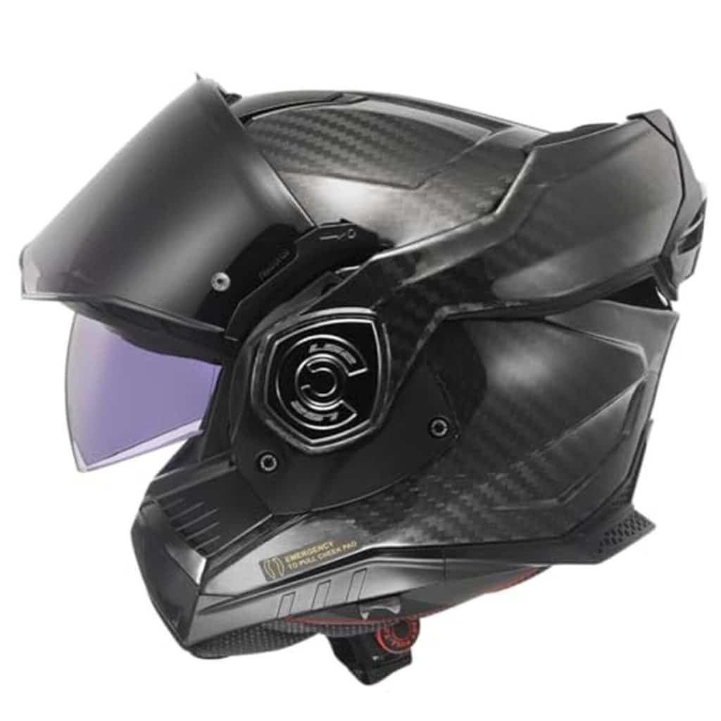 Test du casque modulable LS2 Advant X en carbone mat
