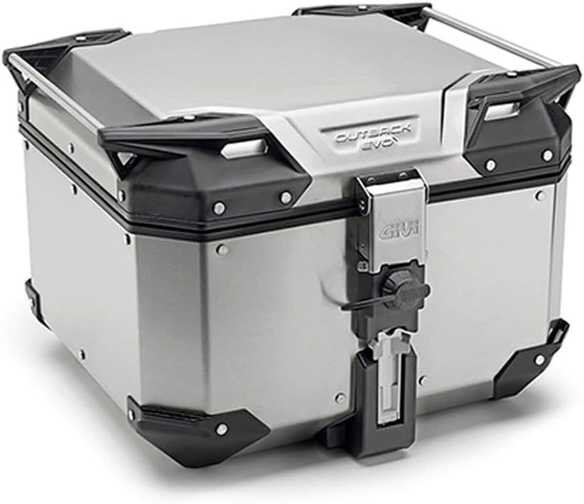 Test du top case Givi 42 l argent souple