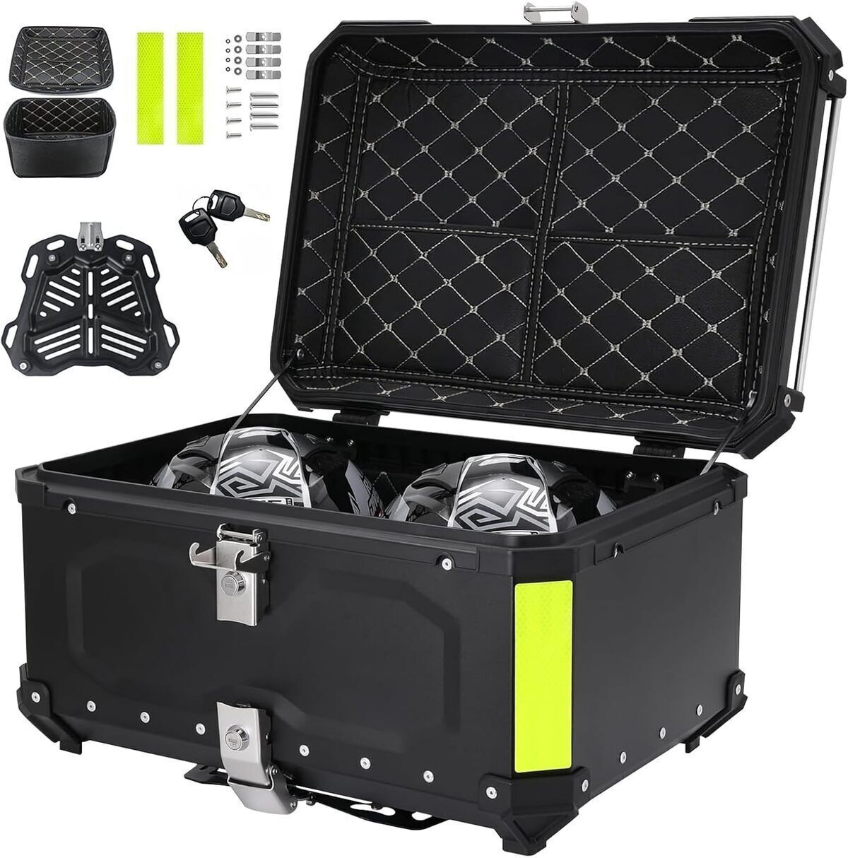 Test du top case moto YJYAJIE 65L étanche et antivol