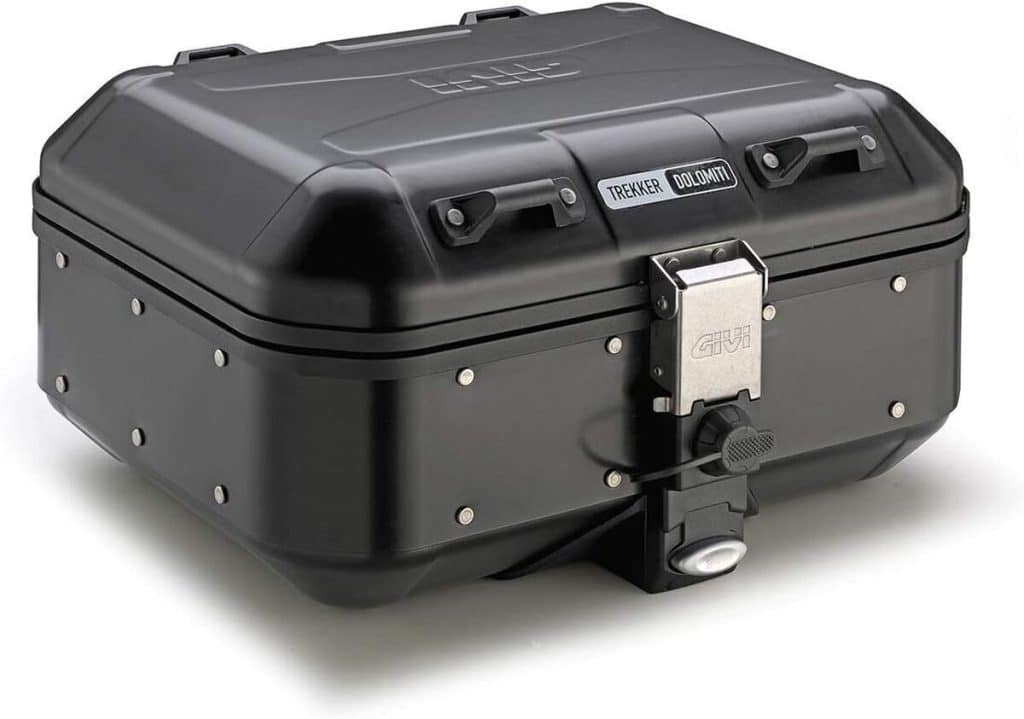 Test GIVI DLM30B Trekker 30 : mallette en aluminium noir