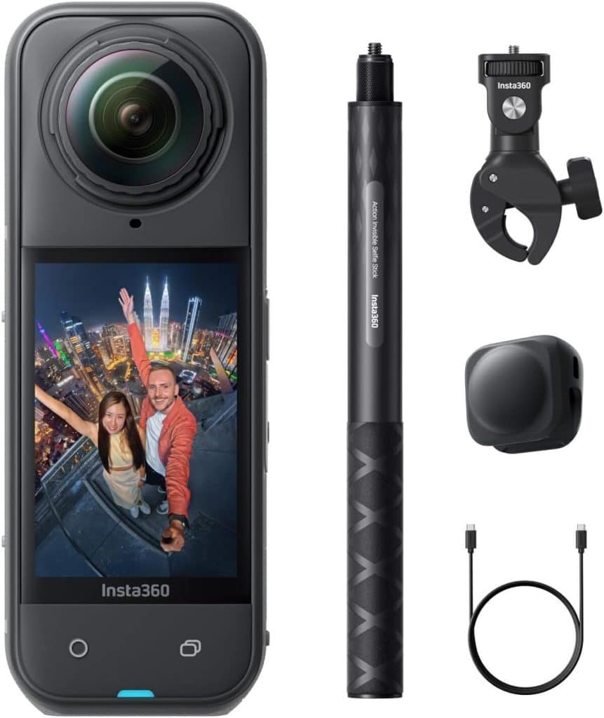 Test Insta360 X5 pack moto : caméra 360 8K pour vlog et sport