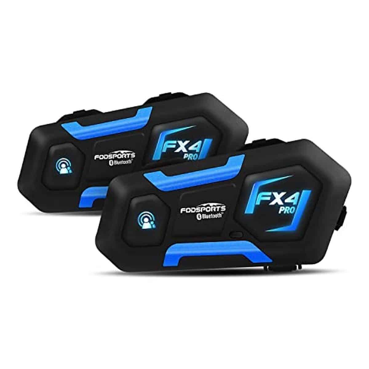 Test : intercom moto Fodsports FX4 Pro, kit bluetooth étanche pour 4 casques