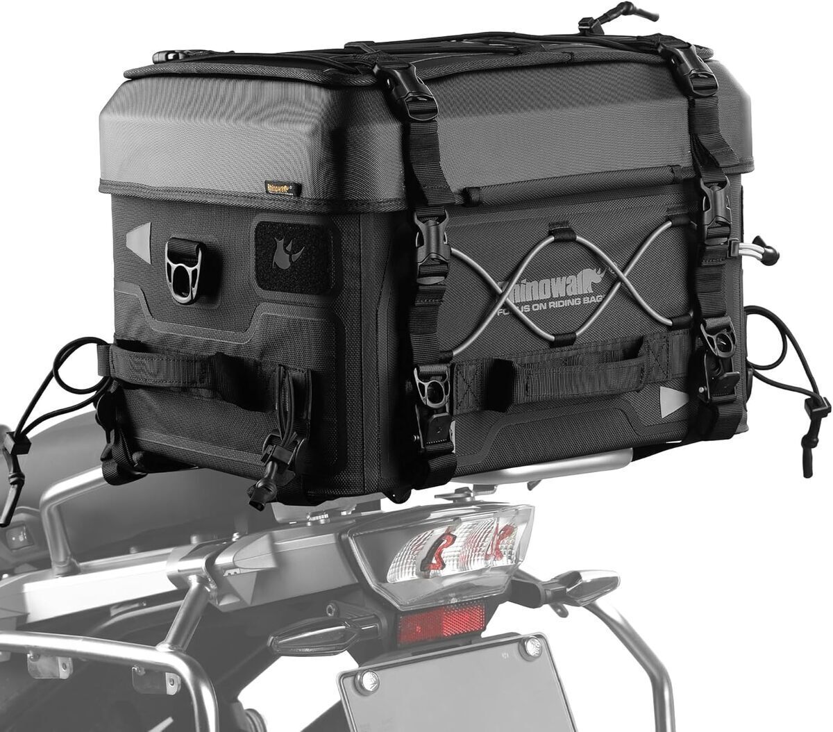 Test : sacoche arrière moto Rhinowalk 36 l étanche