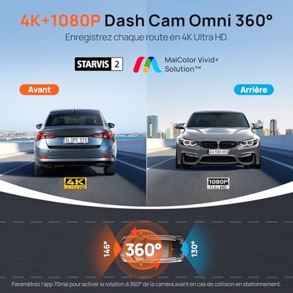 Découvrez notre test détaillé de la dashcam 70mai Omni 4K avec rotation 360° et détection AI. Performances, fonctionnalités et verdict complet. 