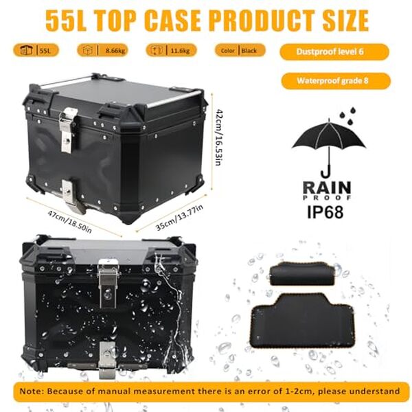 Découvrez notre test complet du top case moto LASIEYO 55L : capacité 55 litres, sécurité renforcée et praticité. Avis détaillé et conseils d'achat.