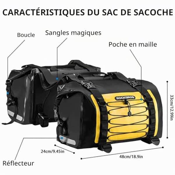 Découvrez notre test complet du sac de selle ROCKBROS 62L : étanchéité garantie, capacité généreuse et qualité de construction pour les motards exigeants.