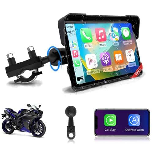 Test de la dashcam moto étanche 4K Moto Carplay avec GPS et écran 6, 25 pouces