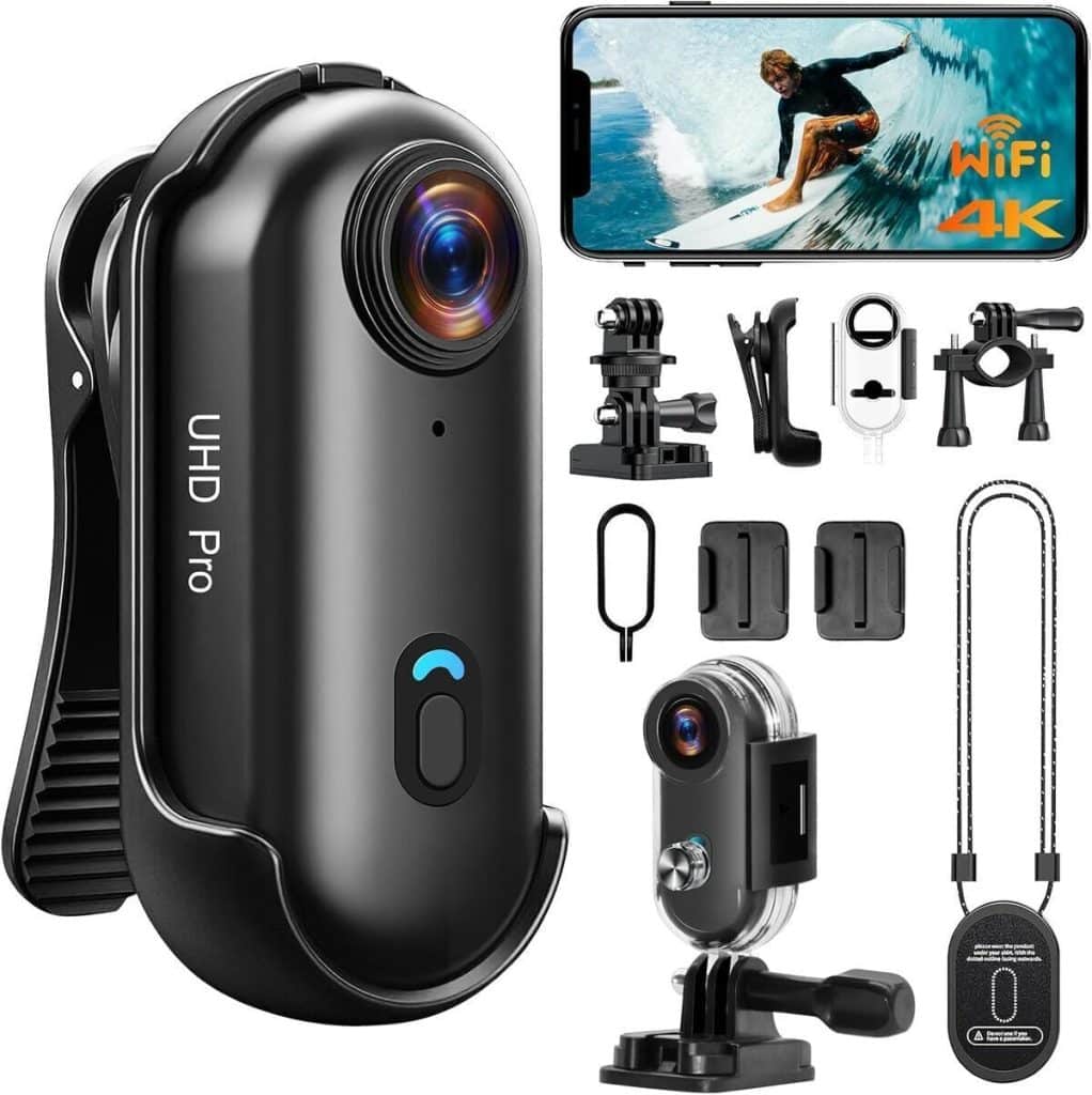 Test de la caméra sport 4K Pudet Luo, étanche et grand-angle