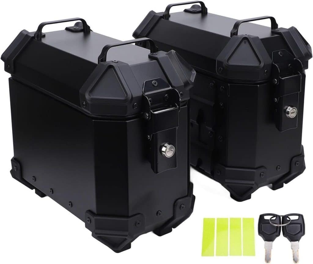 Test de la valise latérale moto 18L résistante à l'eau