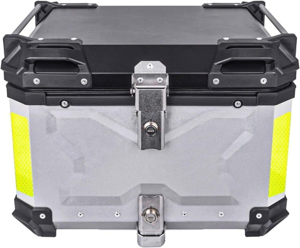 Test du top case ZHSYMX 55L aluminium étanche argent