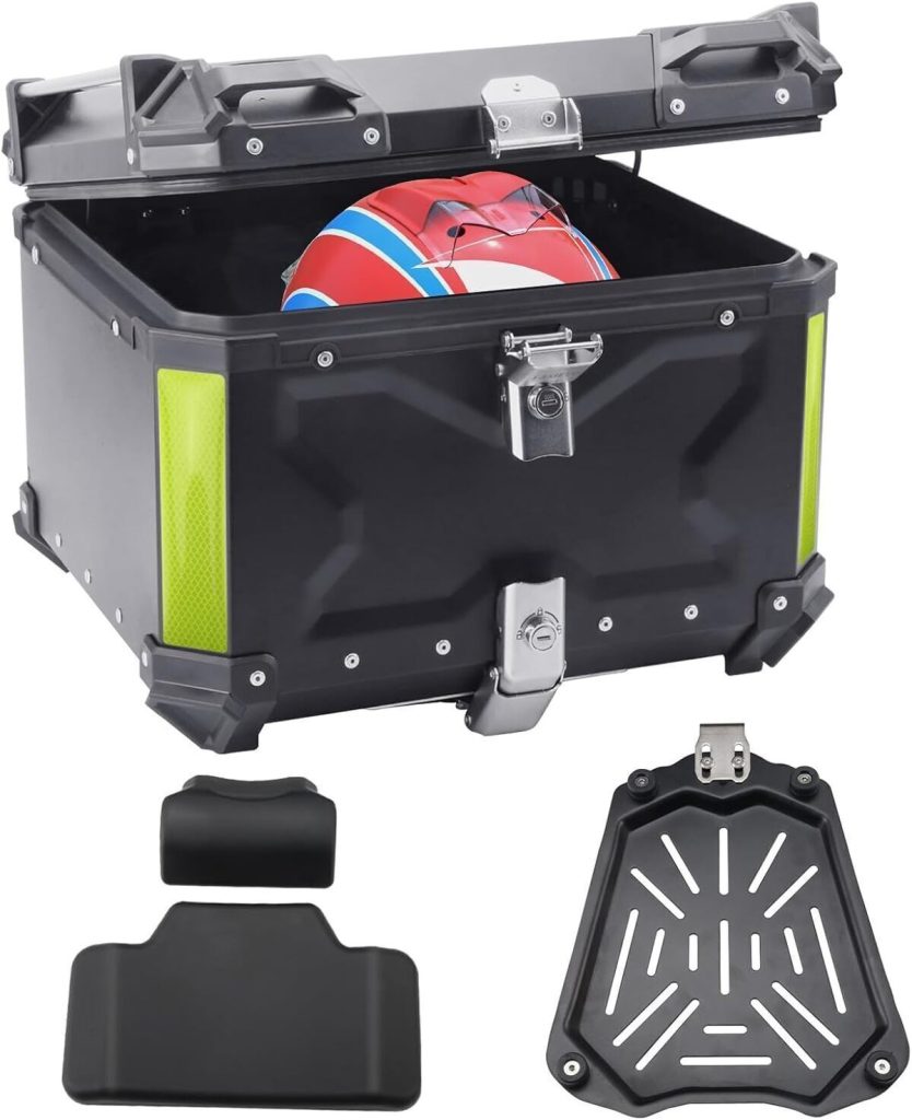 Test du topcase moto Zjyufy : coffre arrière 45 l en alliage d'aluminium